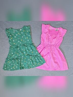 CARTER'S Bundle Of 2 100% Cotton & Viscose Size 4T-5T Summer Dress!